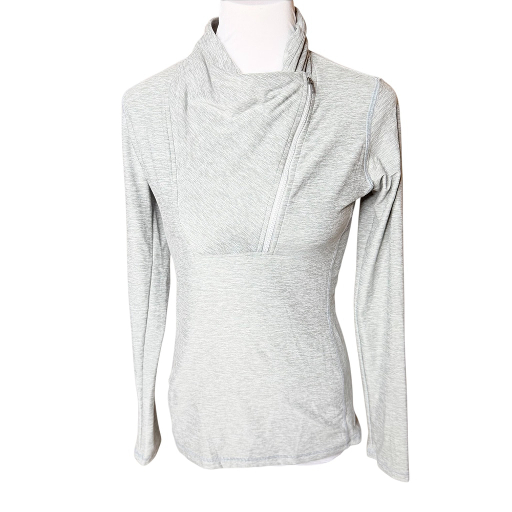 New Balance gray half zip long sleeve running top XS